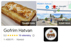 Gofrim Hatvan 3.000 Ft ajándékkártya